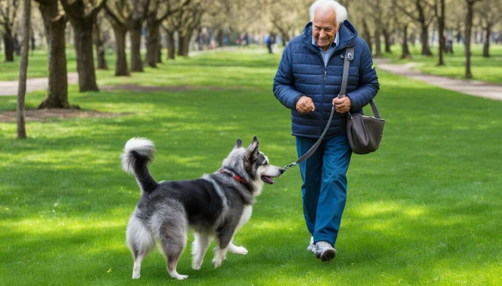 wandelen met senior honden