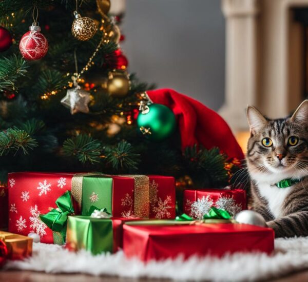 Kat en Kerstboom