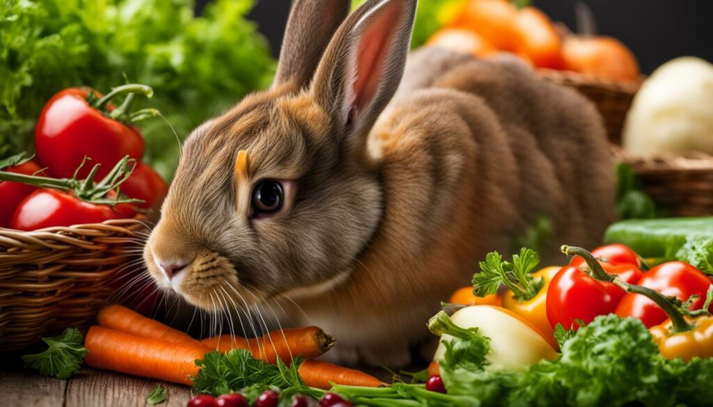 Sherpel stimuleren door voeding voor konijnen